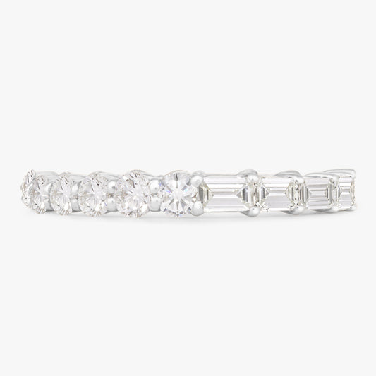 Best of Both Baguette and Round Eternity Band