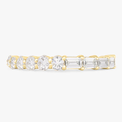 Best of Both Baguette and Round Eternity Band