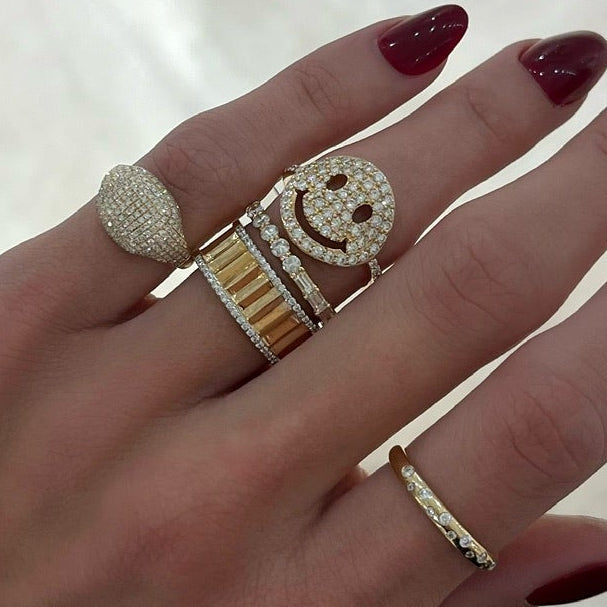 Best of Both Baguette and Round Eternity Band