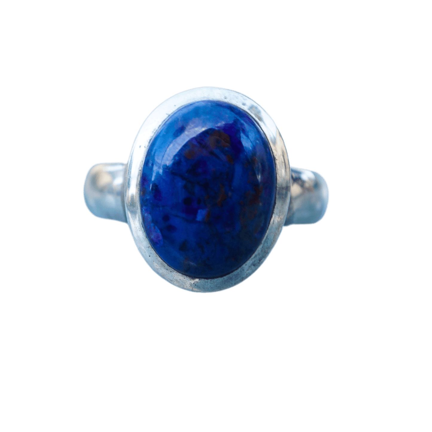 Blue Richterite Sterling Silver Ring