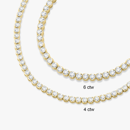 Buttercup Laboratory Grown Diamond Scalloped Tennis Bracelet
