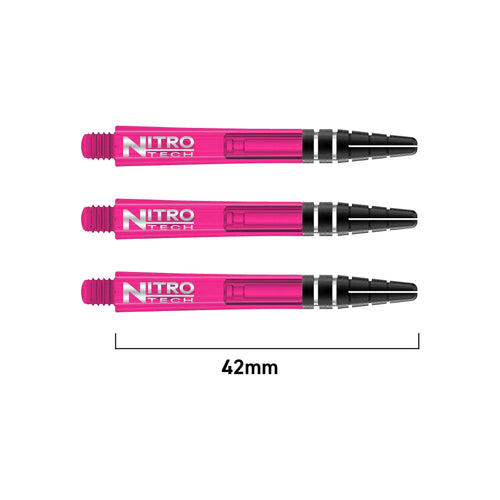 RED DRAGON - Nitrotech Composite Dart Shafts - 42mm Medium Pink