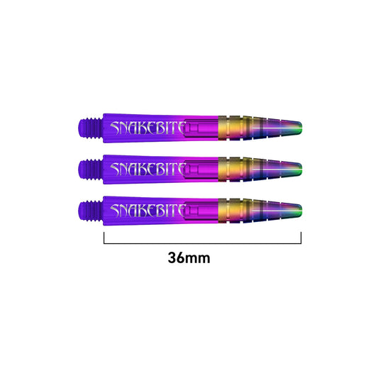 RED DRAGON - Peter Wright "Snakebite" Purple Ionic Nitrotech Shafts - Short