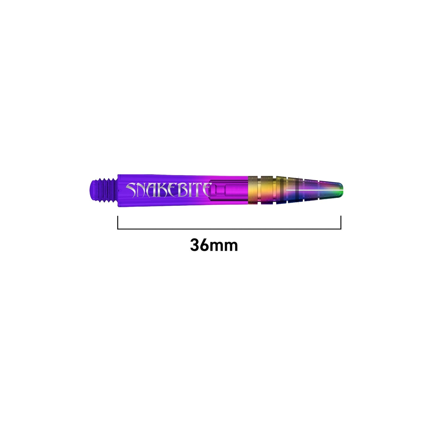 RED DRAGON - Peter Wright "Snakebite" Purple Ionic Nitrotech Shafts - Short