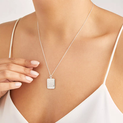 Silver Special Date Calendar Necklace