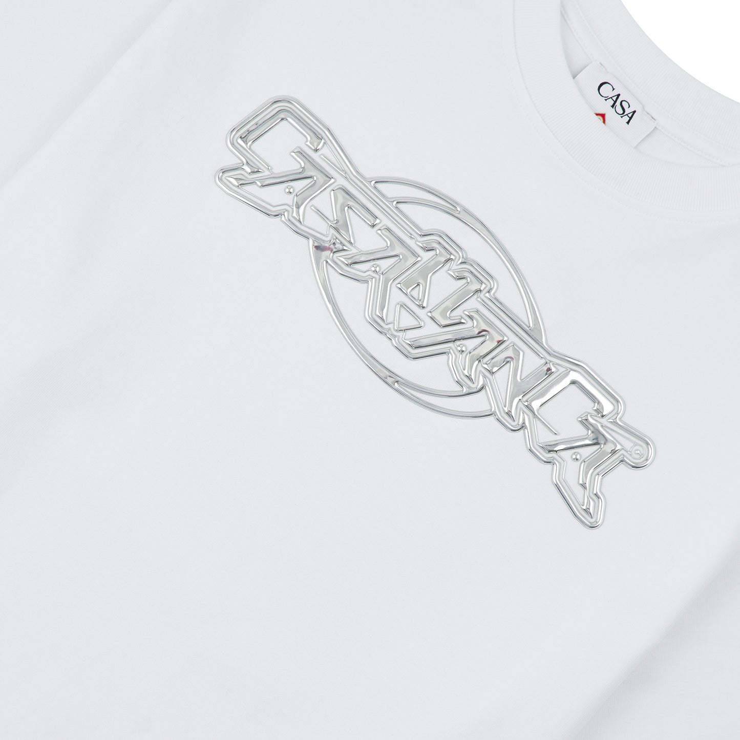 Casa Chrome Tee | White