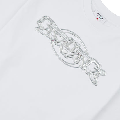 Casa Chrome Tee | White