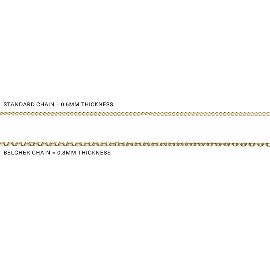 Solid Gold Small Heart St Christopher Necklace