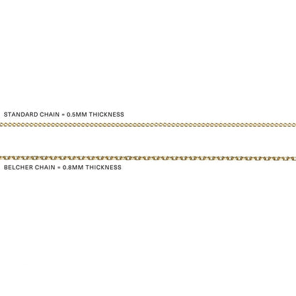 Solid Gold Small Heart St Christopher Necklace
