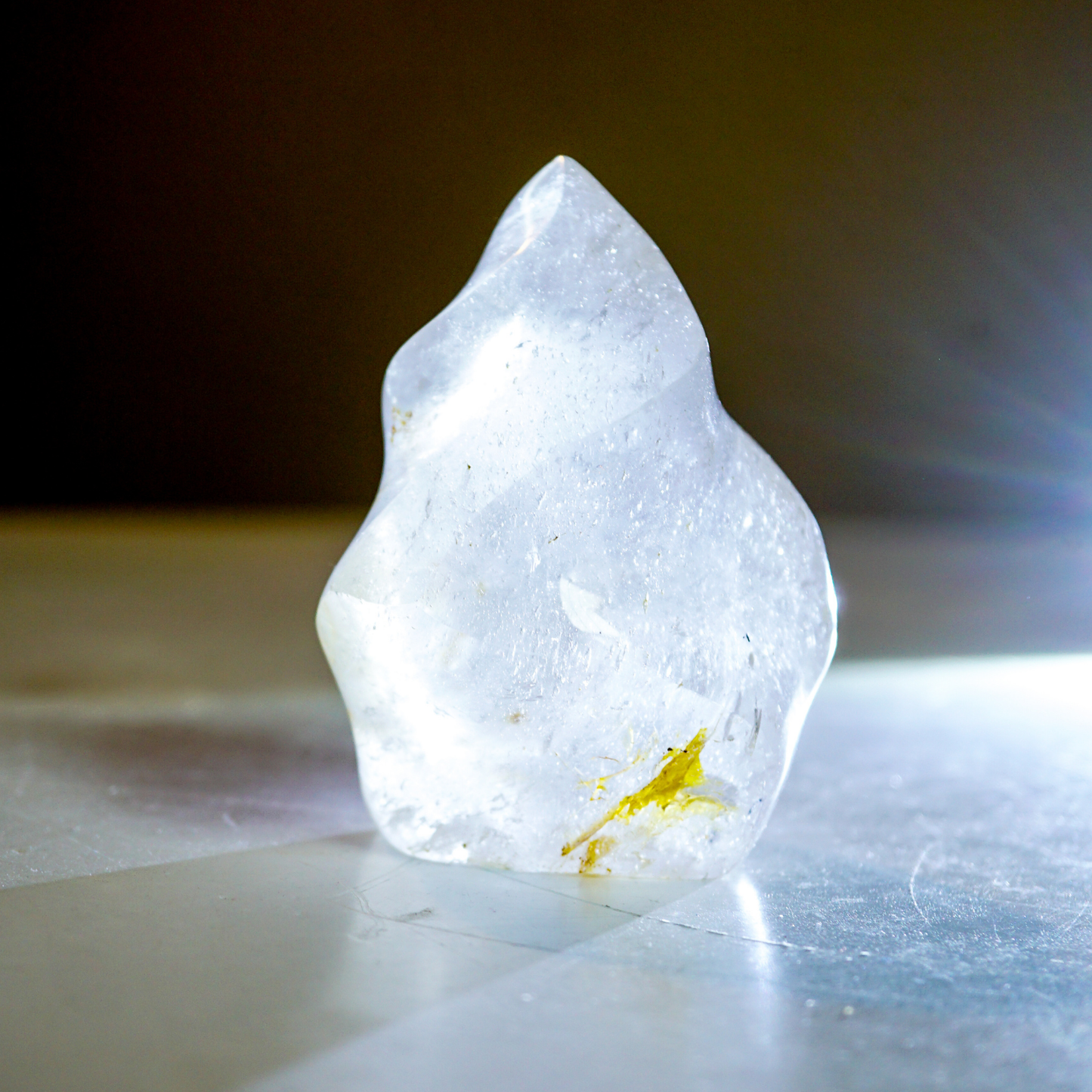 Clear Quartz Flame