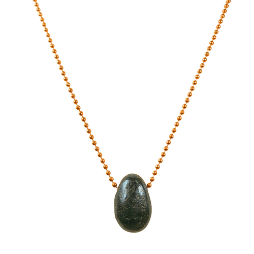 Covellite with Copper Ball Chain Necklace
