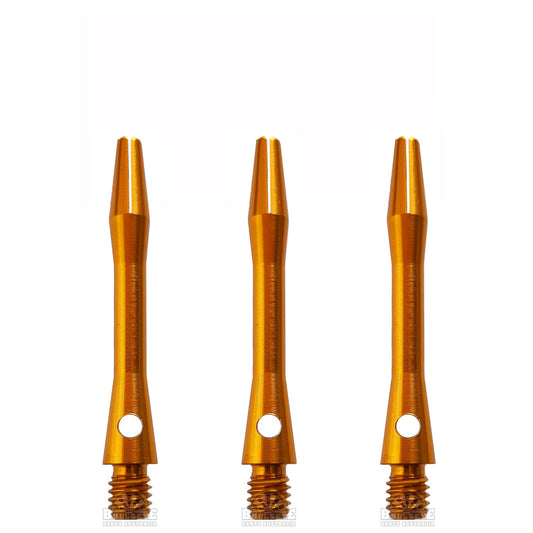 DESIGNA - Aluminium Dart Shafts - SHORT GOLD 35mm