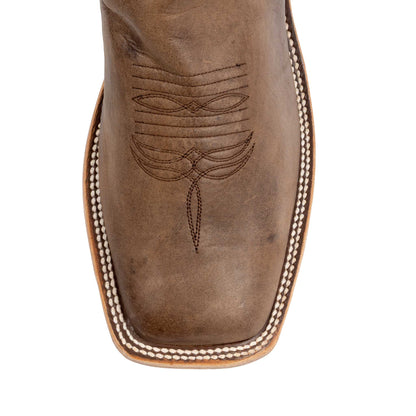Anderson Bean Men's Square Toe Dark Brown Barcelona Western Boot