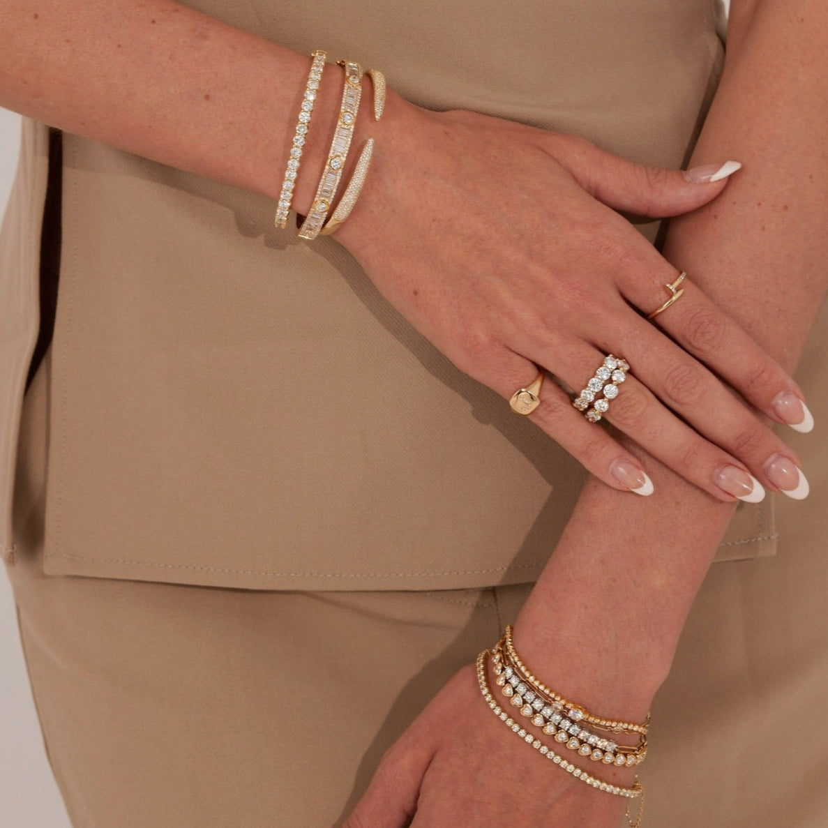 Heart Shaped Diamond Bezel Tennis Bracelet 7.48 ctw
