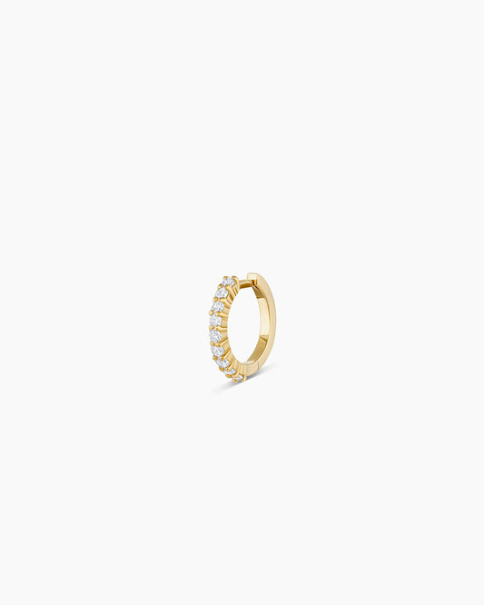 14K Diamond Single Huggie