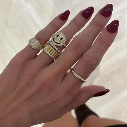Best of Both Baguette and Round Eternity Band