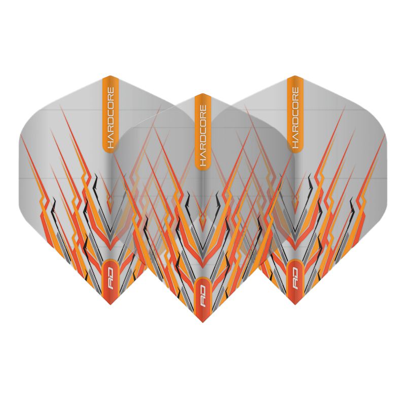 RED DRAGON - Hardcore Orange Mohawk Dart Flights