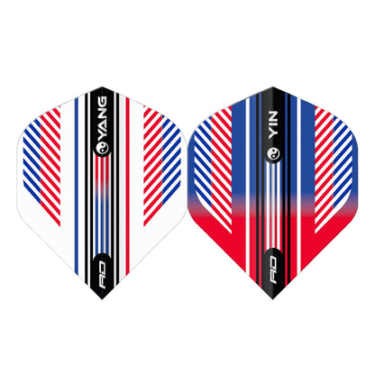RED DRAGON - Red and Blue Yin Yang Dart Flights - Standard Shape
