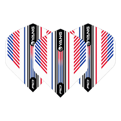 RED DRAGON - Red and Blue Yin Yang Dart Flights - Standard Shape