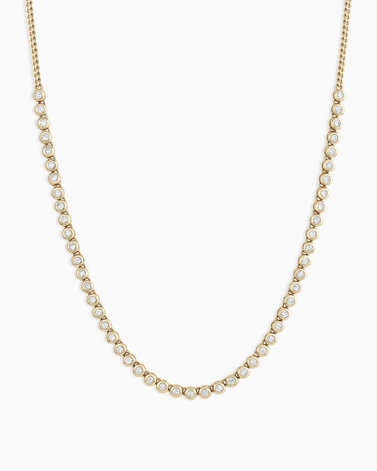 14K Classic Diamond Row Necklace