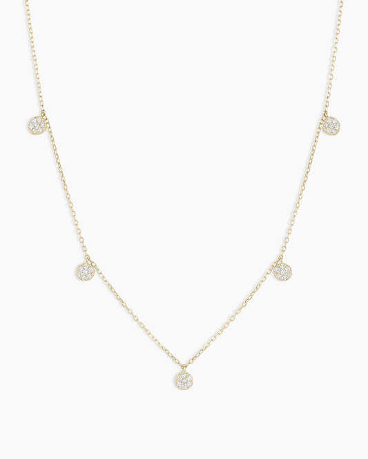 14K Diamond Pavé Flutter Necklace