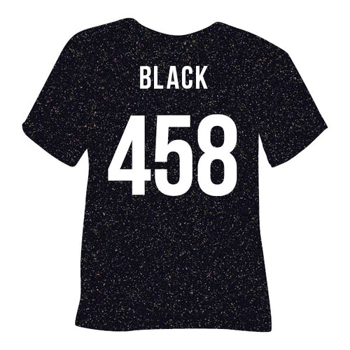 458 Black POLI-FLEX® PEARL GLITTER HTV