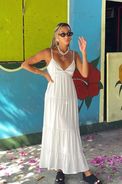 Freya White Maxi Dress