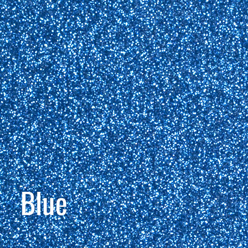 12" Blue - Siser Glitter Heat Transfer Vinyl (HTV)
