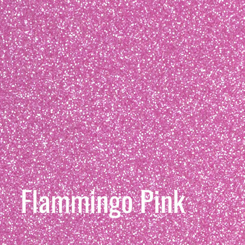 12" Flamingo Pink - Siser Glitter Heat Transfer Vinyl (HTV)