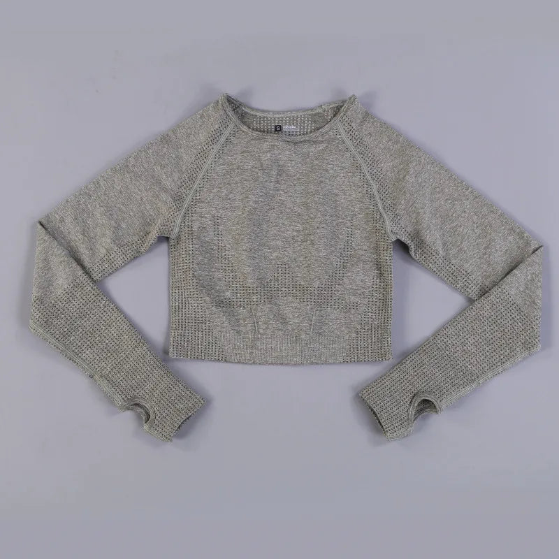 SculptLite Seamless Long Sleeve Crop Top