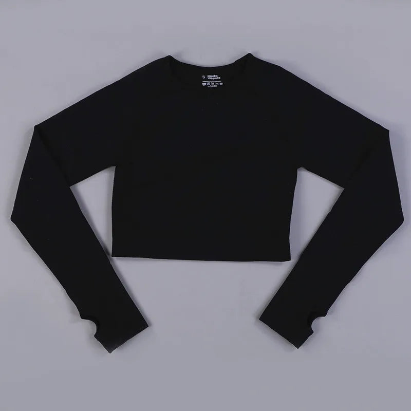 SculptLite Seamless Long Sleeve Crop Top
