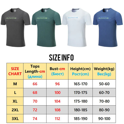 Men Casual T Shirt Quick Drying