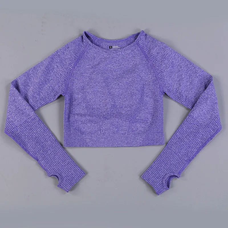 SculptLite Seamless Long Sleeve Crop Top
