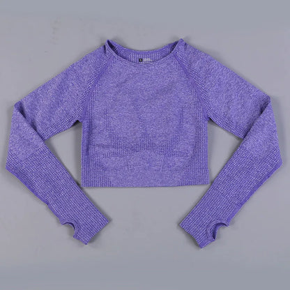 SculptLite Seamless Long Sleeve Crop Top