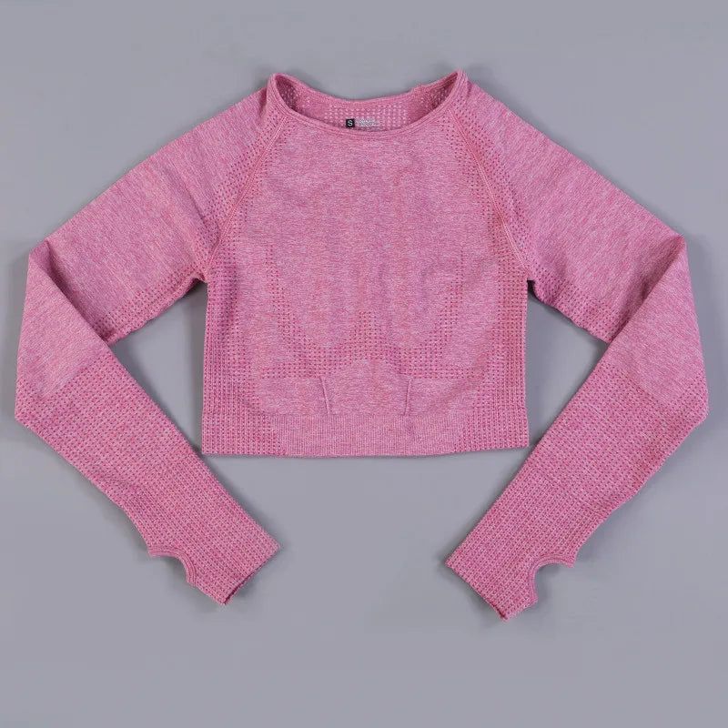 SculptLite Seamless Long Sleeve Crop Top