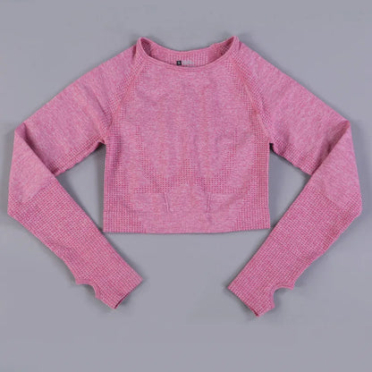 SculptLite Seamless Long Sleeve Crop Top