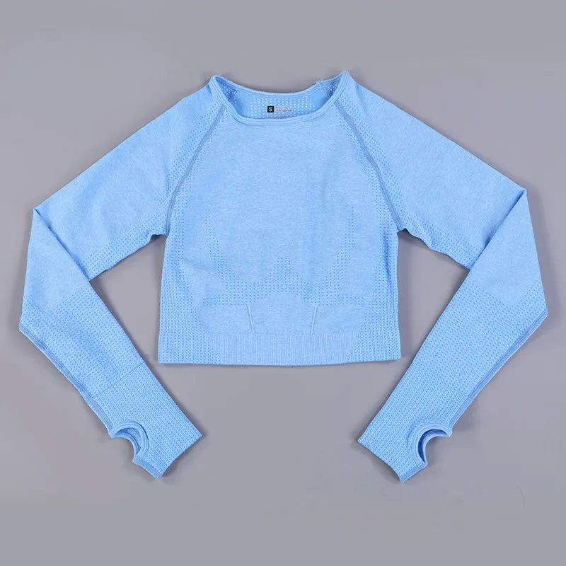 SculptLite Seamless Long Sleeve Crop Top