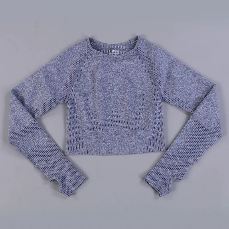 SculptLite Seamless Long Sleeve Crop Top