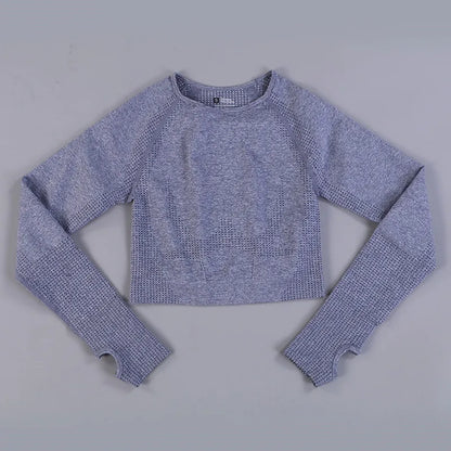 SculptLite Seamless Long Sleeve Crop Top