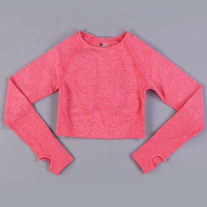 SculptLite Seamless Long Sleeve Crop Top