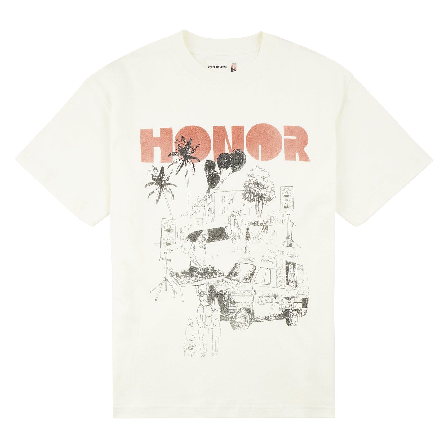 Block Party Tee | Bone