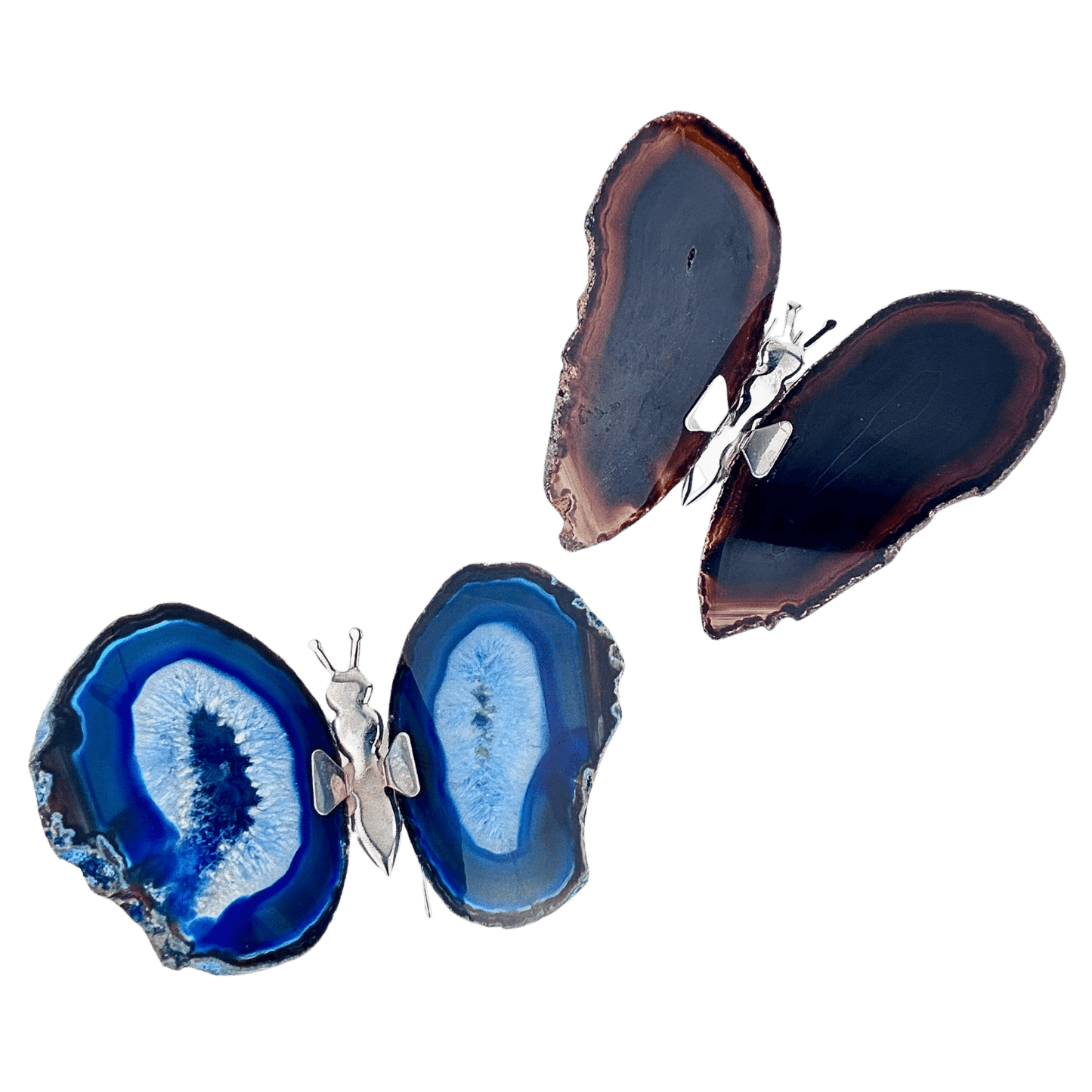 Agate Butterfly Set #124