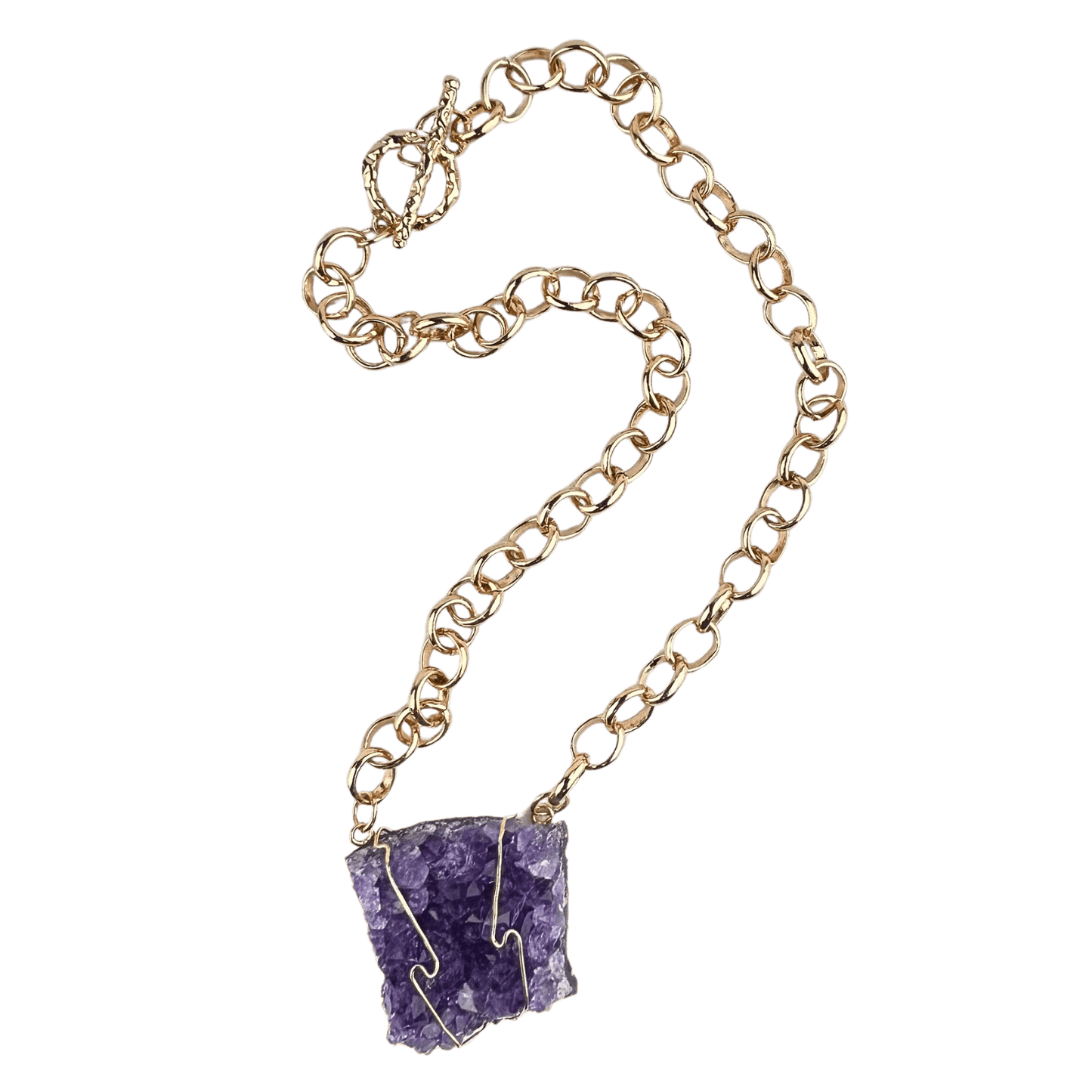 Amethyst Cluster Necklace #230