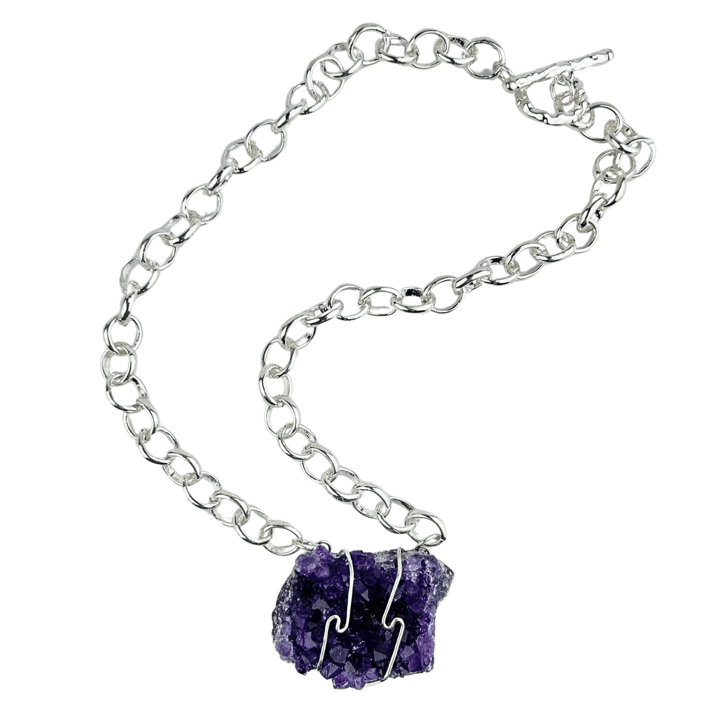 Amethyst Cluster Necklace #230