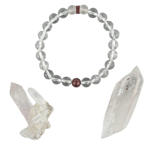 Clear Quartz Bracelet Set #397