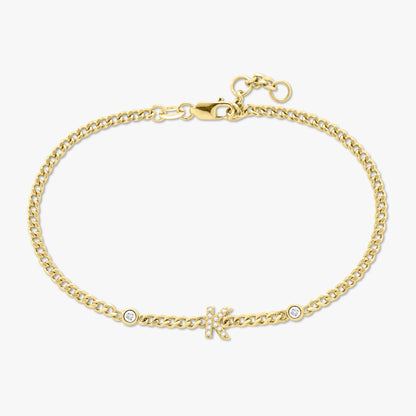 Initial Cuban Link Bracelet