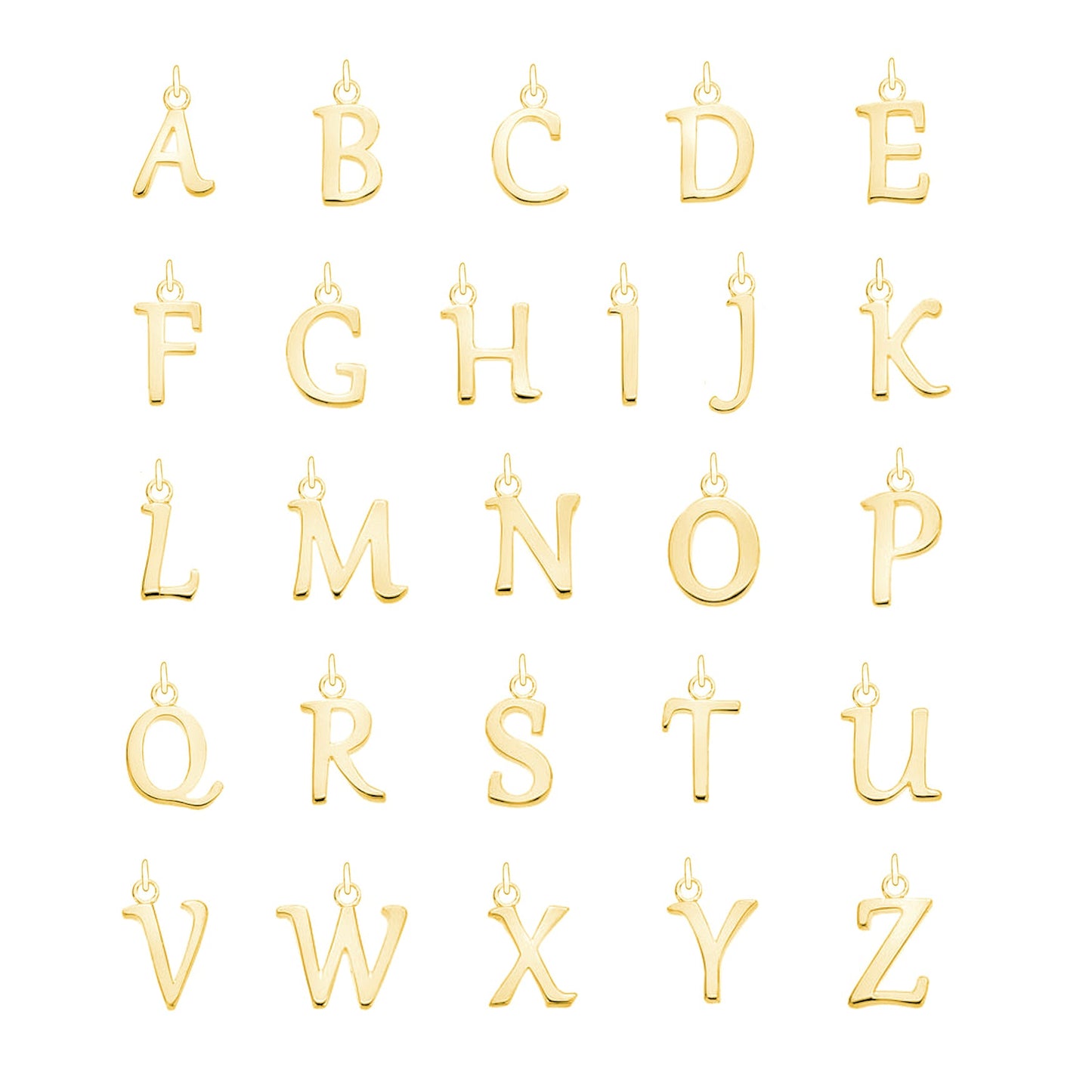 Gold Individual Curve Initial Charm