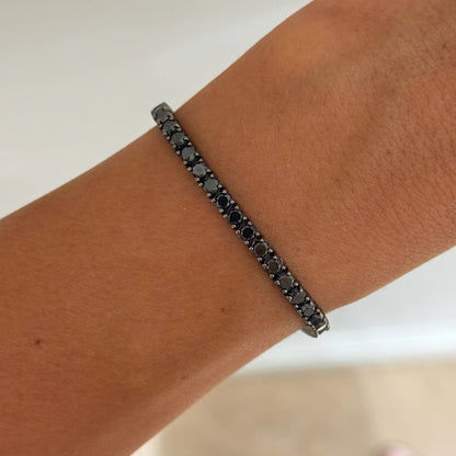 Jaden Black Diamond Tennis Bracelet 7.45 ctw