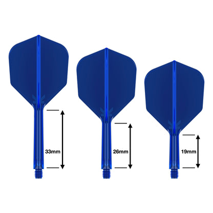 TARGET - K-FLEX All-In-One Moulded Flights NO6 Size - BLUE