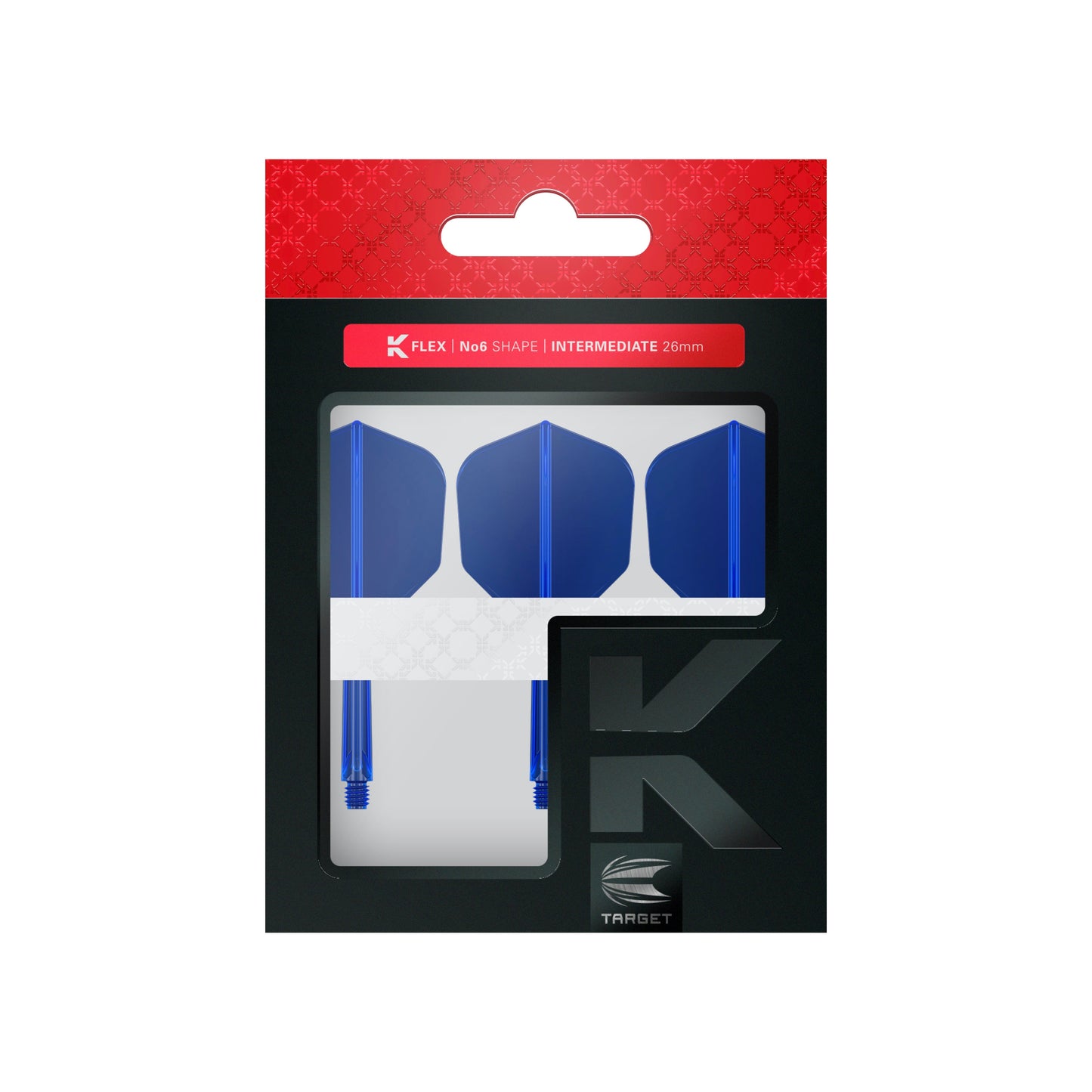 TARGET - K-FLEX All-In-One Moulded Flights NO6 Size - BLUE